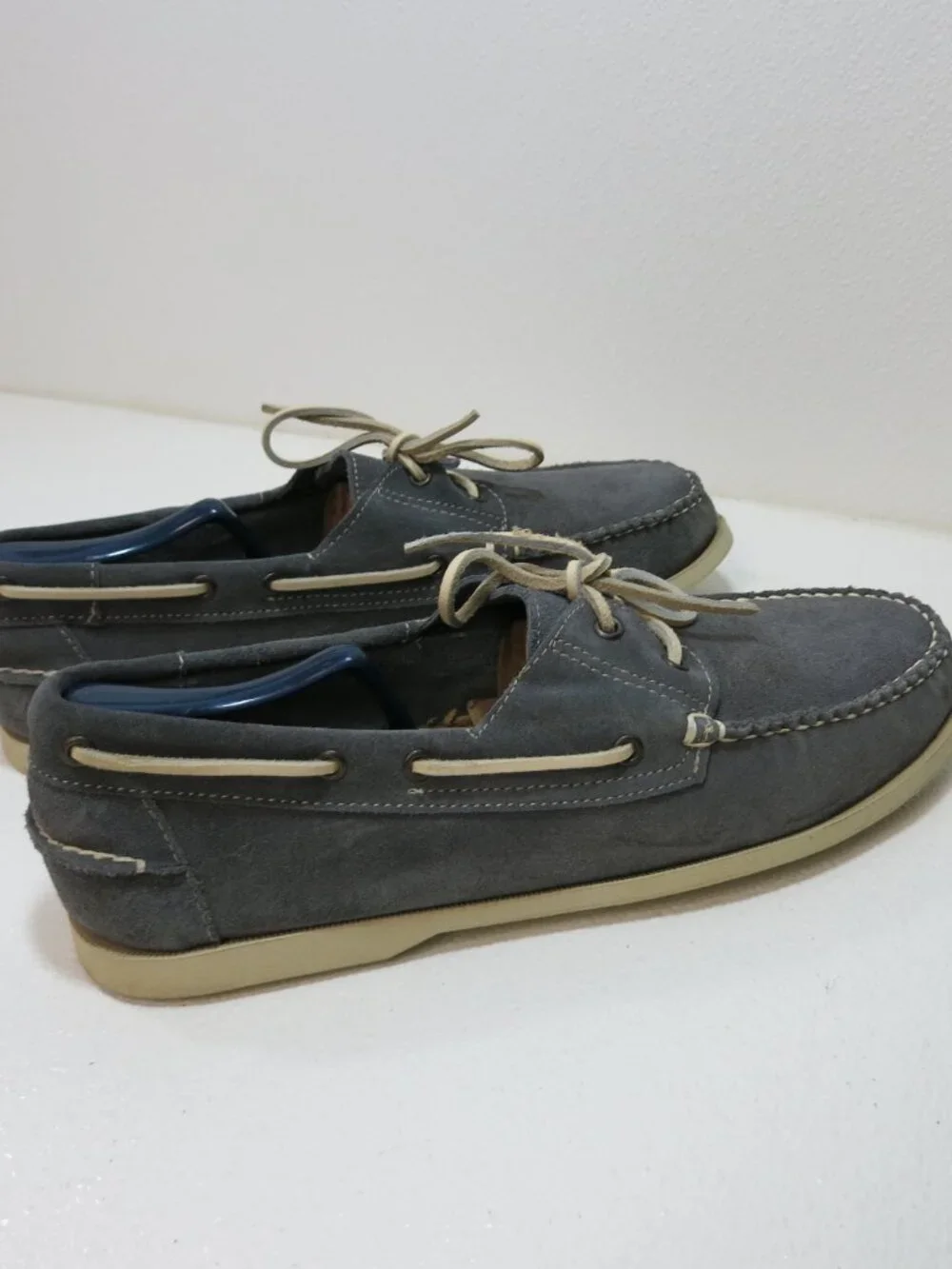 Lands' End Suede Leather Deck Boat Shoes Men's Footwear Zapatos Kutsu 13 D